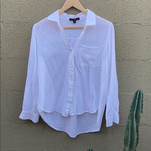 Velvet heart button up blouse
